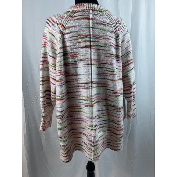 LOFT Lou & Grey Spacedye Seamed Poncho Sweater Women's Size XS/S - Picture 9 of 10